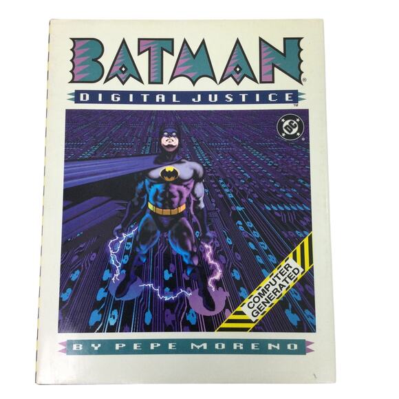 Batman Digital Justice By Pepe Moreno Computer Generated 1990 DC Comic - Picture 1 of 15